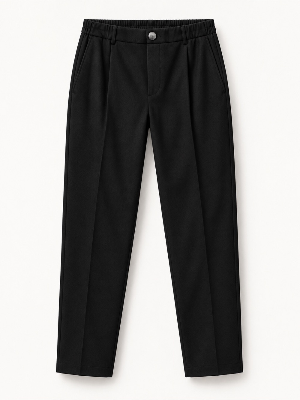 Streetwear Society Black Pleated Stretch Trousers